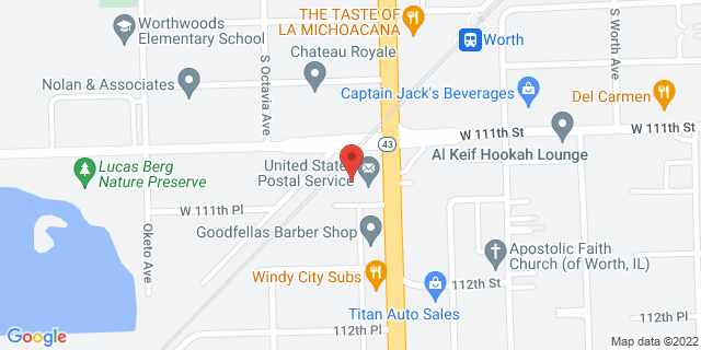 11114 S Harlem Ave, Worth, Illinois, IL, 60482-9998 Map