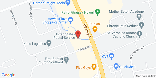 4170 Us Highway 9, Howell, New Jersey, NJ, 07731-9998 Map