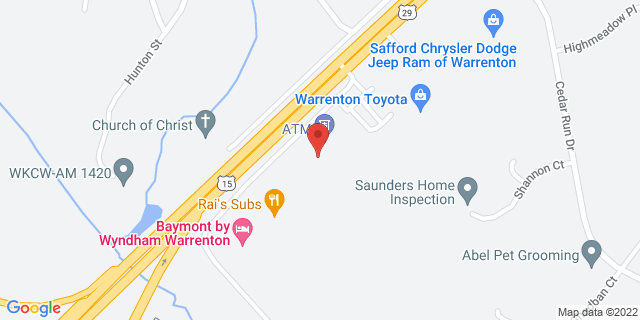 7349 Comfort Inn Dr, Warrenton, Virginia, VA, 20187-9997 Map