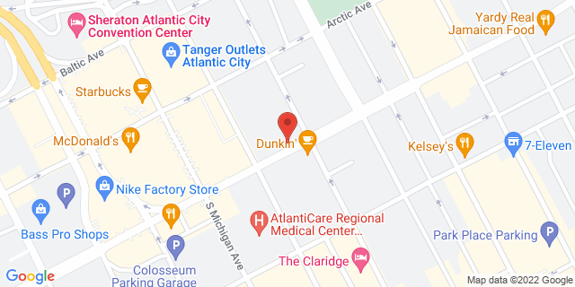 1801 Atlantic Ave Ste 101, Atlantic City, New Jersey, NJ, 08401-9998 Map