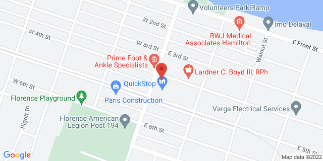 400 Broad St, Florence, New Jersey, NJ, 08518-9998 Map