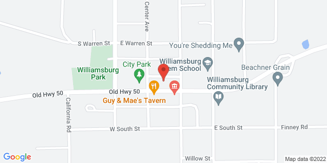 100 W William St, Williamsburg, Kansas, KS, 66095-9998 Map