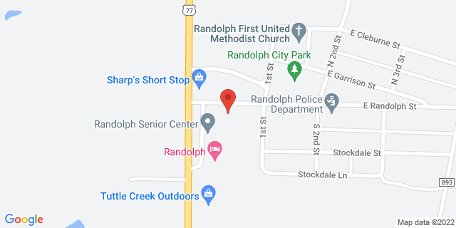 117 W Randolph St, Randolph, Kansas, KS, 66554-9998 Map