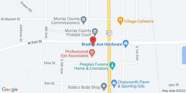 120 W Fort St, Chatsworth, Georgia, GA, 30705-9998 Map