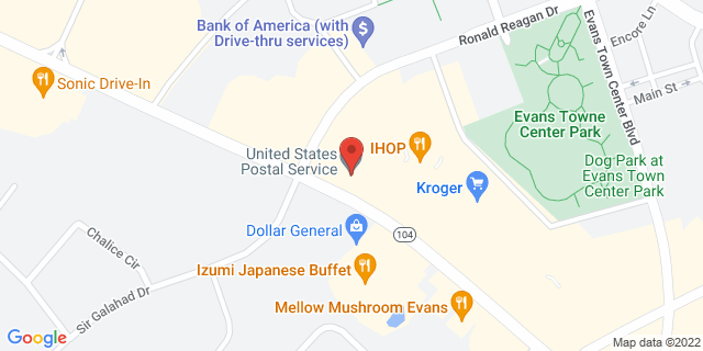 607 Ronald Reagan Dr, Evans, Georgia, GA, 30809-9998 Map