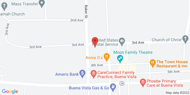 107 E 3Rd Ave, Buena Vista, Georgia, GA, 31803-9998 Map