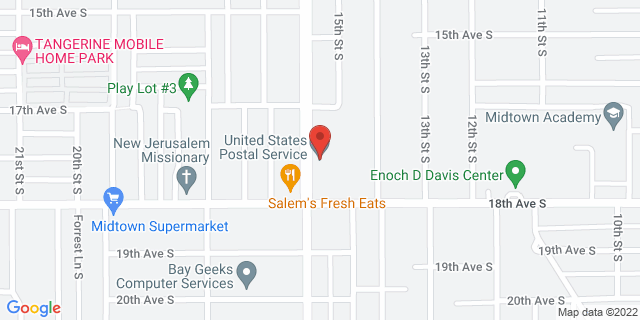 1750 16Th St S, Saint Petersburg, Florida, FL, 33705-9998 Map