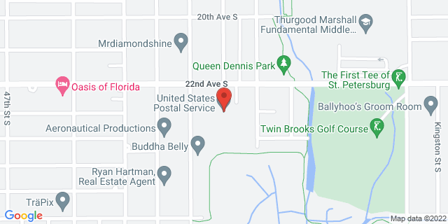 4222 22Nd Ave S, Saint Petersburg, Florida, FL, 33711-9998 Map