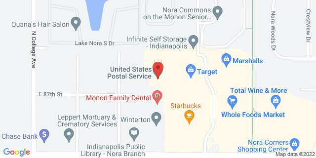 1300 E 86Th St Ste 36A, Indianapolis, Indiana, IN, 46240-9998 Map