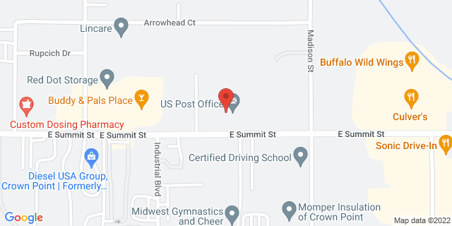 1280 E Summit St, Crown Point, Indiana, IN, 46307-9998 Map