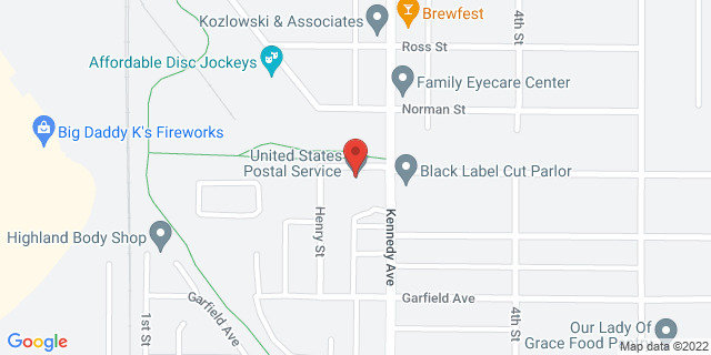 8500 Kennedy Ave, Highland, Indiana, IN, 46322-1619 Map