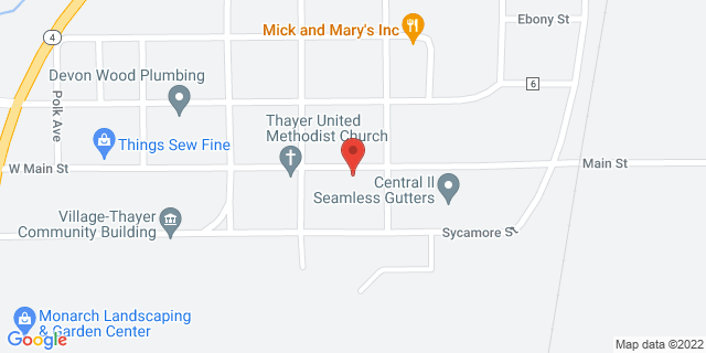 210 E Main St, Thayer, Illinois, IL, 62689-9998 Map