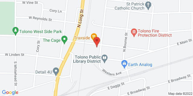 113 N Vorcey St, Tolono, Illinois, IL, 61880-9998 Map