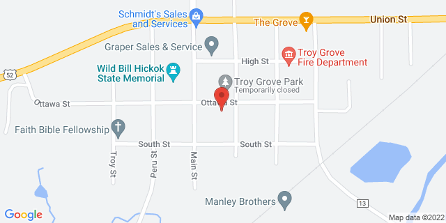 107 E Ottawa St, Troy Grove, Illinois, IL, 61372-9800 Map