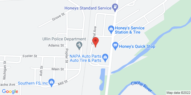 121 S Central St, Ullin, Illinois, IL, 62992-9998 Map