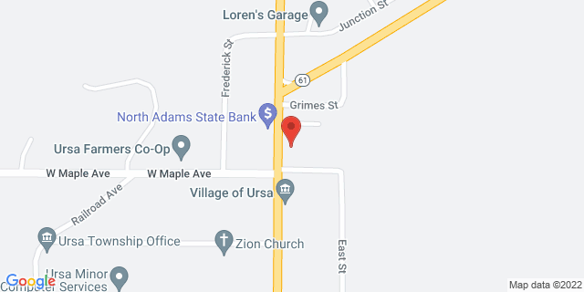 107 N Warsaw St, Ursa, Illinois, IL, 62376-9998 Map