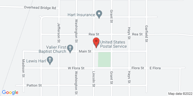 101 E Main St, Valier, Illinois, IL, 62891-9998 Map