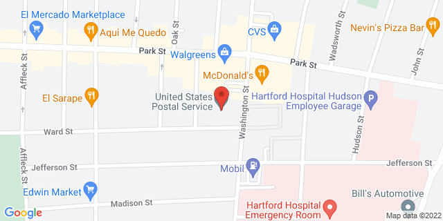 189 Washington St, Hartford, Connecticut, CT, 06106-9998 Map