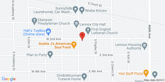 200 S Main St, Lennox, South Dakota, SD, 57039-9998 Map