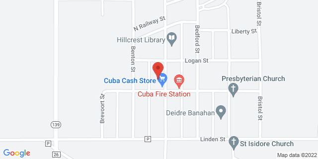 309 Baird St, Cuba, Kansas, KS, 66940-9998 Map