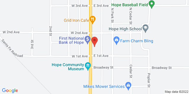 109 N Main St, Hope, Kansas, KS, 67451-9998 Map