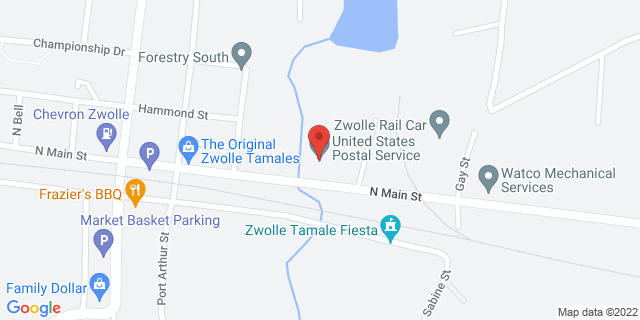 1237 N Main St, Zwolle, Louisiana, LA, 71486-9998 Map