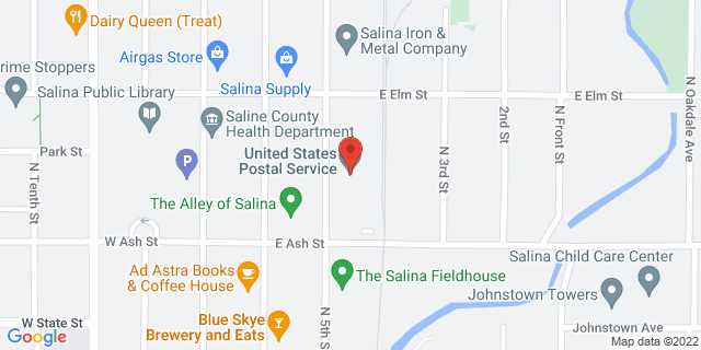 211 E Ash St, Salina, Kansas, KS, 67401-9998 Map