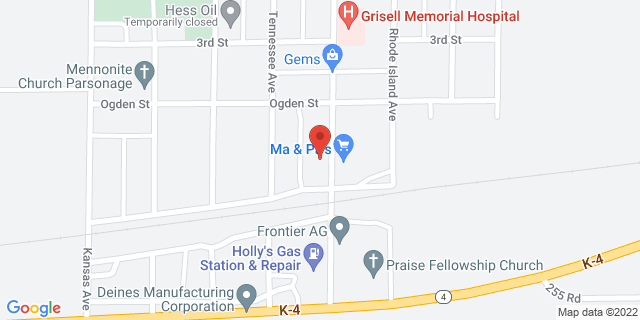 417 S Vermont Ave, Ransom, Kansas, KS, 67572-9599 Map