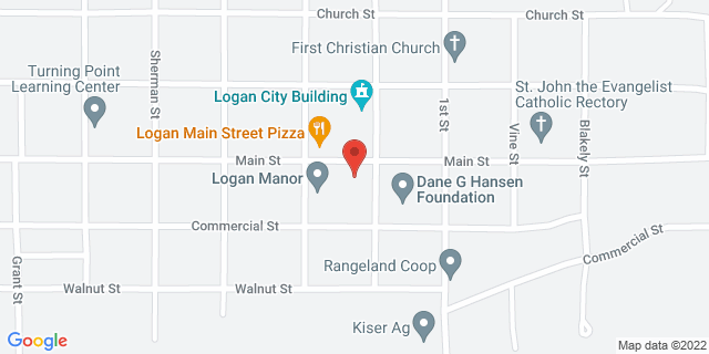 206 W Main St, Logan, Kansas, KS, 67646-9998 Map