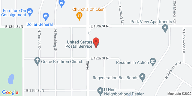 1314 N Oliver Ave, Wichita, Kansas, KS, 67208-2804 Map