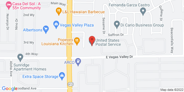 5070 Vegas Valley Dr, Las Vegas, Nevada, NV, 89142-9998 Map