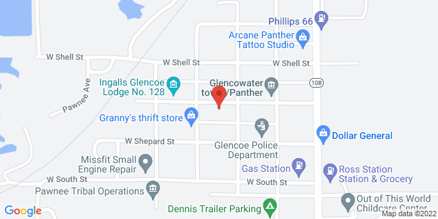 313 W Main St, Glencoe, Oklahoma, OK, 74032-9998 Map