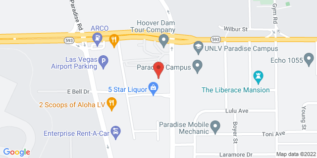 4975 University Center Dr, Las Vegas, Nevada, NV, 89119-9998 Map