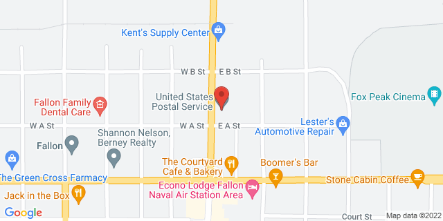 120 N Maine St, Fallon, Nevada, NV, 89406-2930 Map