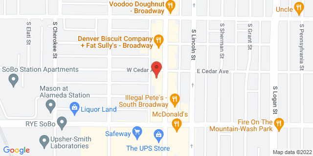 225 S Broadway, Denver, Colorado, CO, 80209-9998 Map