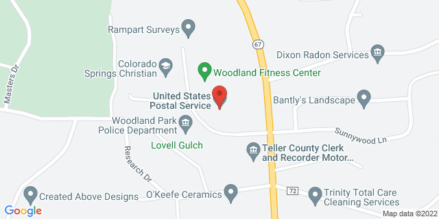 900 Tamarac Pkwy, Woodland Park, Colorado, CO, 80863-7707 Map