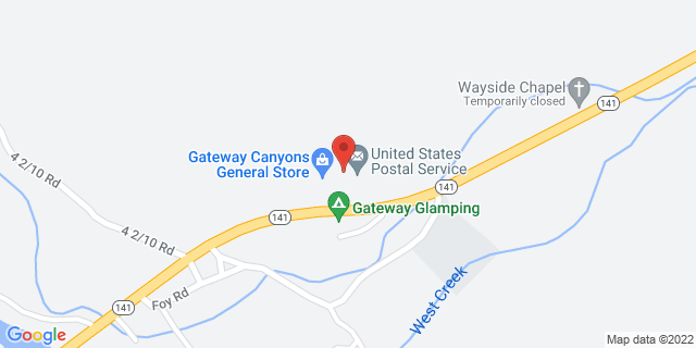 42700 Highway 141, Gateway, Colorado, CO, 81522-9997 Map