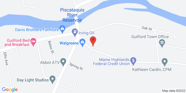 10 Hudson Ave, Guilford, Maine, ME, 04443-9998 Map