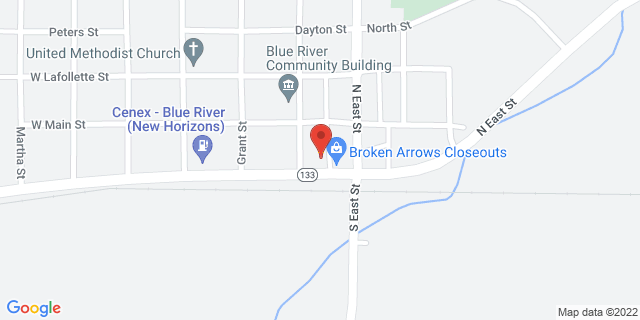 105 Exchange St, Blue River, Wisconsin, WI, 53518-9473 Map