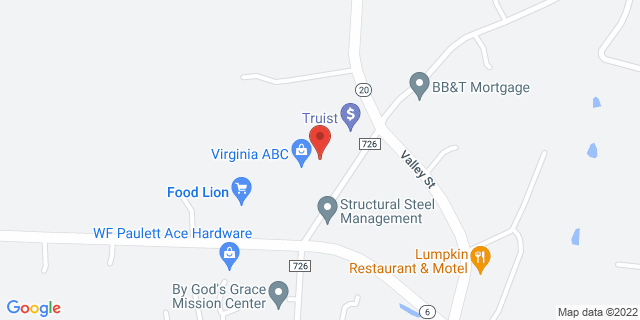 110 Scottsville Ctr, Scottsville, Virginia, VA, 24590-9998 Map