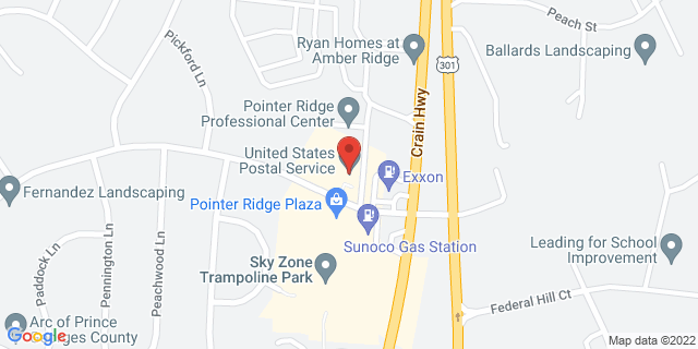 1500 Pointer Ridge Pl, Bowie, Maryland, MD, 20716-9998 Map