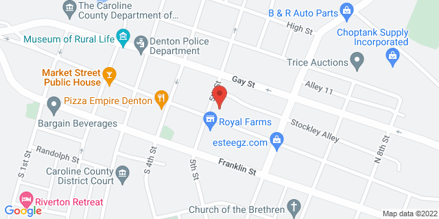 503 Market St, Denton, Maryland, MD, 21629-9998 Map