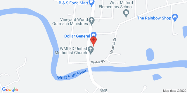 681 Main St, West Milford, West Virginia, WV, 26451-9998 Map