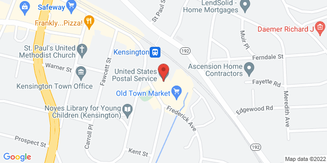 10325 Kensington Pkwy, Kensington, Maryland, MD, 20895-9996 Map