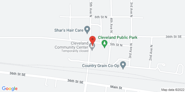 420 5Th Ave N, Cleveland, North Dakota, ND, 58424-9998 Map