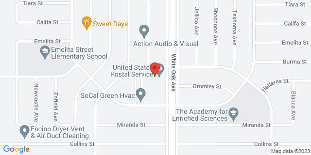 5805 White Oak Ave, Encino, California, CA, 91316-9998 Map