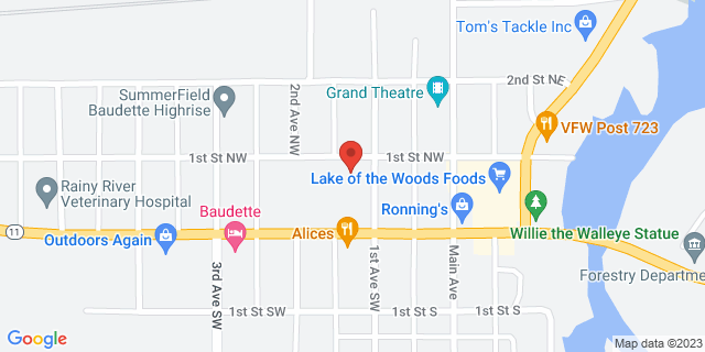 119 1St Ave Nw, Baudette, Minnesota, MN, 56623-2863 Map