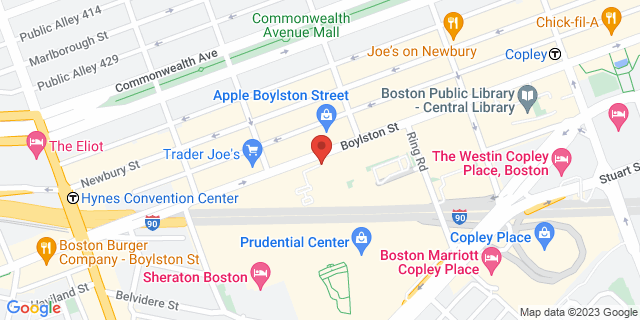 800 Boylston St Lbby, Boston, Massachusetts, MA, 02199-9998 Map