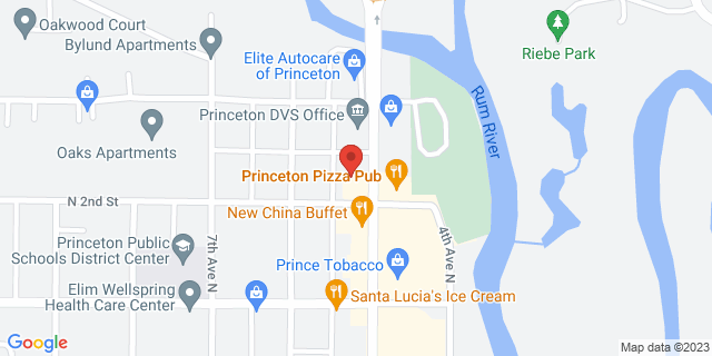 205 N Rum River Dr, Princeton, Minnesota, MN, 55371-1618 Map