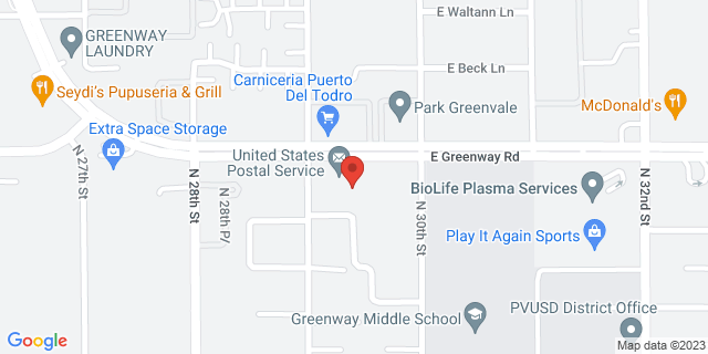 2901 E Greenway Rd, York, Arizona, AZ, 85032-9998 Map